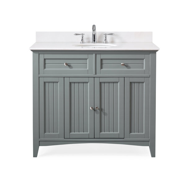 Gracie Oaks Eugene 42'' Freestanding Single Bathroom Vanity with